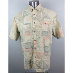 Mens The Territory‎ Ahead Button Front Shirt Multicolor Size XL Silk & Cotton